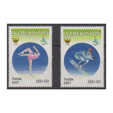 Ouzbékistan - 2007 - No 625/626 - Sports divers Certifié