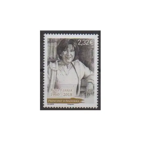 Vente Flash Andorre - 2022 - No 872 - Célébrités