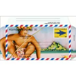 Meilleur Choix Timbre de collection Polynesie Francaise - Aerogramme 10