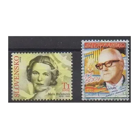 Affaire À Saisir Slovaquie - 2008 - No 502/503 - Célébrités
