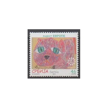 Meilleure Qualité Serbie - 2012 - No 469 - Dessins d'enfants - Europe