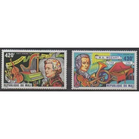 Mali - 1981 - No PA414/PA415 - Musique - Neufs avec charnière Commander Maintenant