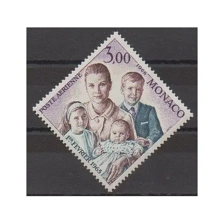 Monaco - Poste aérienne - 1966 - No PA85 - Royauté - Principauté Livraison Express