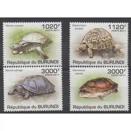 Burundi - 2011 - No 1249/1252 - Tortues Offre Spéciale