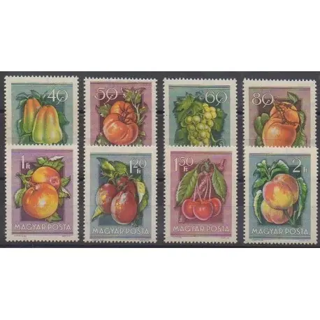 Hongrie - 1954 - No 1130/1137 - Fruits ou légumes - Neufs avec charnière Offre Du Jour