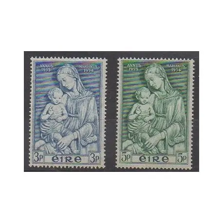 Populaire Irlande - 1954 - No 122/123 - Religion - Neufs avec charnière