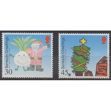 Must-Have Bermudes - 2000 - No 798/799 - Noël - Dessins d'enfants