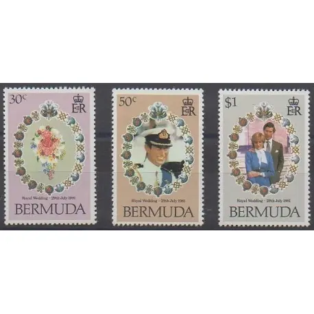 Meilleure Vente Bermudes - 1981 - No 402/404 - Royauté - Principauté