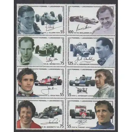 Autriche - 2006 - No 2419/2426 - Voitures - Sports divers Quantité Limitée