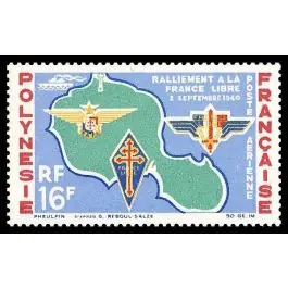 Timbre de collection Polynesie Francaise - Poste Arienne 008 Dernière Chance