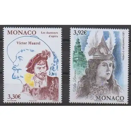 Paiement Sécurisé Monaco - 2022 - No 3321/3322 - Musique
