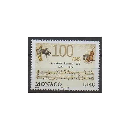 Monaco - 2022 - No 3323 - Musique Vente Flash