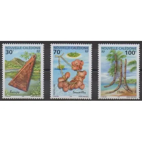 Nouvelle-Calédonie - 1999 - No 788/790 - Musique Artisanat
