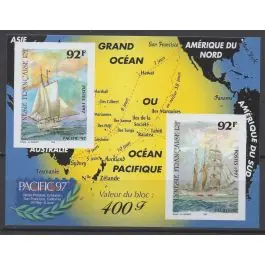 Timbre de collection Polynesie Francaise - Bloc Feuillet 22a Non Dentel Bon Plan