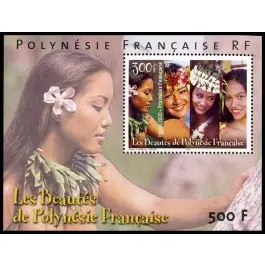 Original Timbre de collection Polynesie Francaise - Bloc Feuillet 25