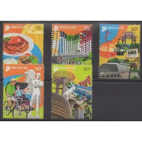 Prix Cassé Singapour - 2014 - No 2071/2075 - Tourisme