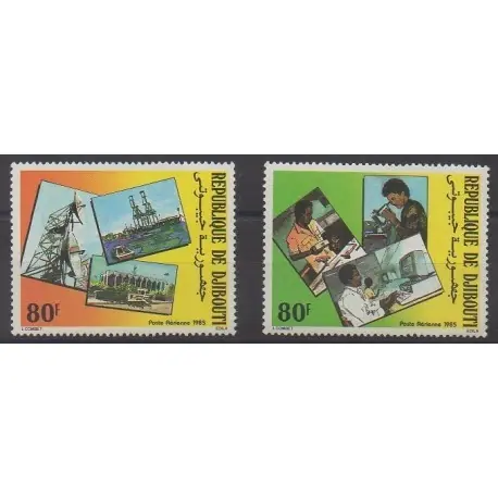 Achat Immédiat Djibouti - 1985 - No PA217/PA218 - Philatélie