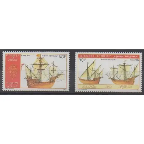 Petit Prix Djibouti - 1986 - No 620/621 - Navigation