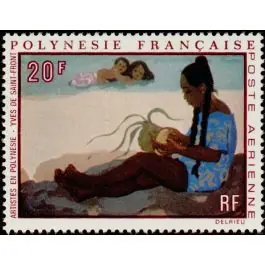 Artisanat Timbre de collection Polynesie Francaise - Poste Arienne 040