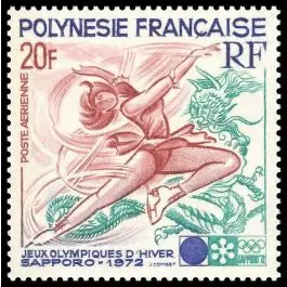 Timbre de collection Polynesie Francaise - Poste Arienne 061 Livraison Gratuite