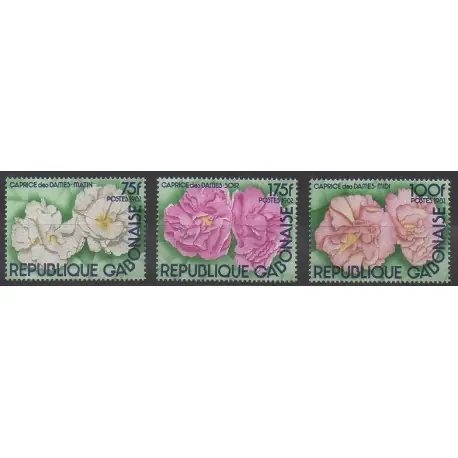 Gabon - 1982 - No 500/502 - Roses Must-Have