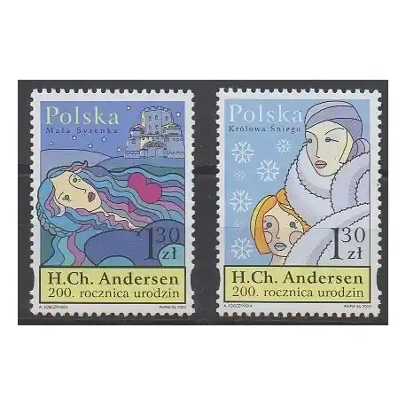Pologne - 2005 - No 3923/3924 - Littérature Solde