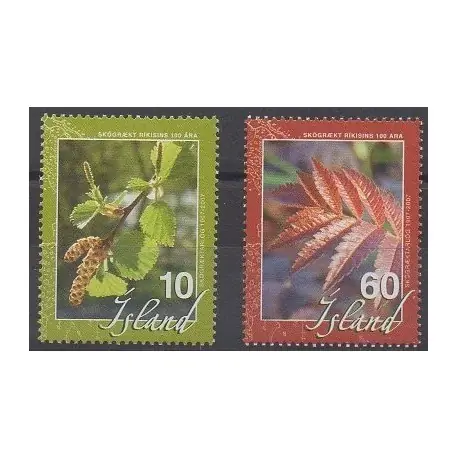 Islande - 2007 - No 1083/1084 - Flore Premium