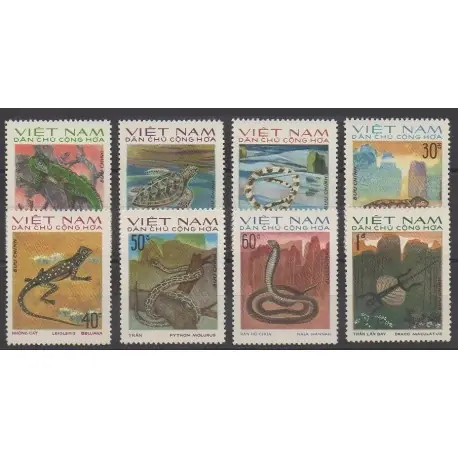 Pas Cher Vietnam du nord - 1975 - No 875/882 - Reptiles