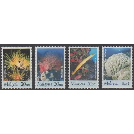 Livraison Mondiale Malaisie - 1997 - No 646/649 - Vie marine