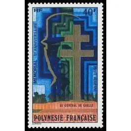 Remise Timbre de collection Polynesie Francaise - Poste Arienne 123