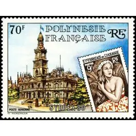 Timbre de collection Polynesie Francaise - Poste Arienne 155 Livraison Gratuite