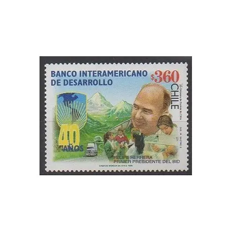 Chili - 1999 - No 1503 - Célébrités Prix Bas