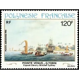 Original Timbre de collection Polynesie Francaise - Poste Arienne 166