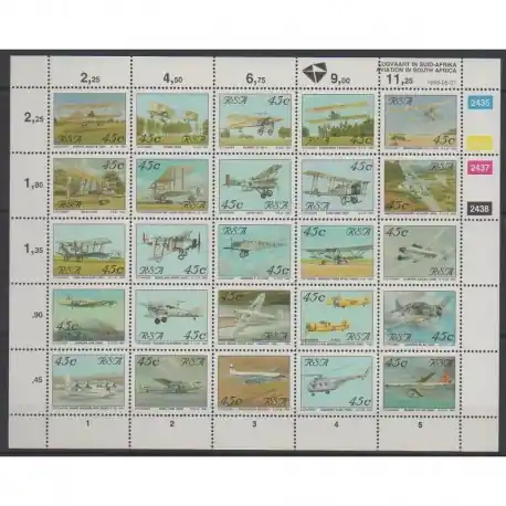Afrique du Sud - 1993 - No 782/806 - Aviation Authentique