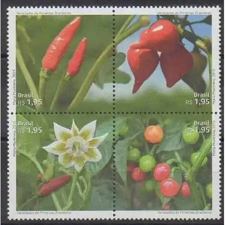 Prix Réduit Brésil - 2015 - No 3457/3460 - Fruits ou légumes