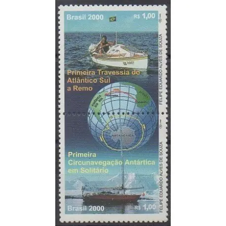 Brésil - 2000 - No 2585/2586 - Navigation Livraison Mondiale