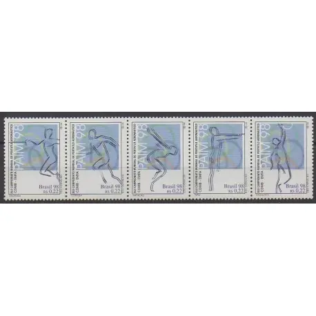 Achat Immédiat Brésil - 1998 - No 2460/2464 - Sports divers