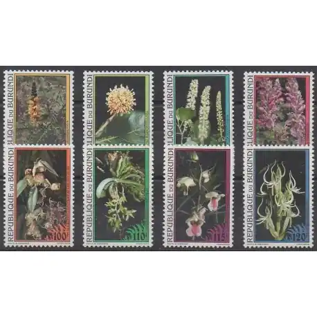 Paiement Sécurisé Burundi - 1995 - No 1025/1032 - Fleurs