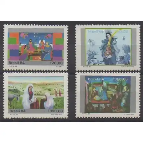 Brésil - 1984 - No 1706/1709 - Noël - Peinture Offre Spéciale