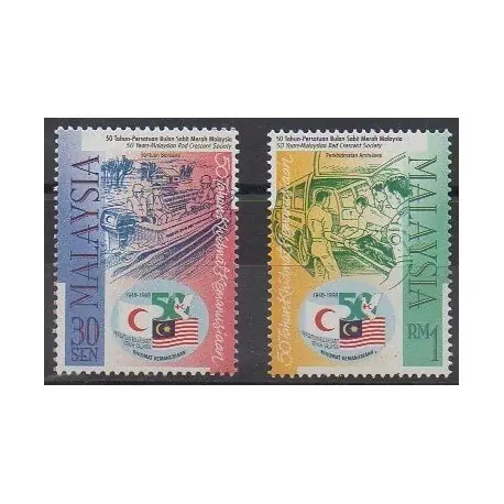 Malaisie - 1998 - No 660/661 - Santé ou Croix-Rouge Top Qualité