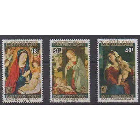 Produit De Marque Burundi - 1977 - No PA481/PA483 - Noël - Oblitérés