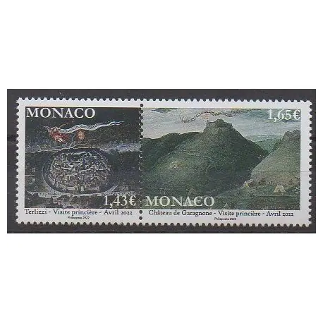Monaco - 2022 - No 3327/3328 - Visite princière Offre Du Jour