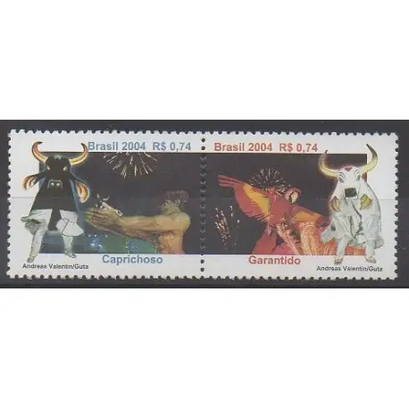 Vente Flash Brésil - 2004 - No 2881/2882 - Folklore