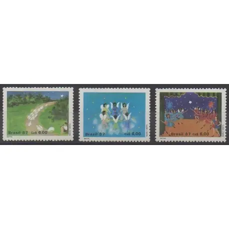 Brésil - 1987 - No 1857/1859 - Noël Premium