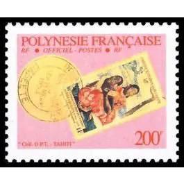 Timbre de collection Polynesie Francaise - Service 25 Garantie Incluse