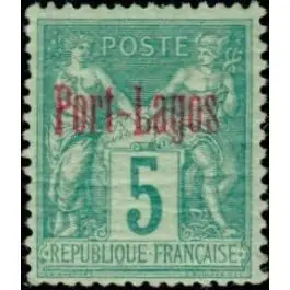 Commander Vite Timbre de collection Port Lagos - 01