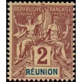 Timbre de collection Reunion - 033 Bon Plan