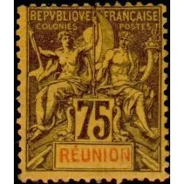 Marque Timbre de collection Reunion - 043