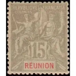 Timbre de collection Reunion - 048 Artisanat