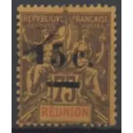 Timbre de collection Reunion - 054A Jusqu’à Épuisement Des Stocks